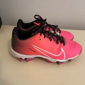 Baseball Cleats Nike Hyperdiamond 4 Keystone - Fuchsia (Youth) Size 1Y